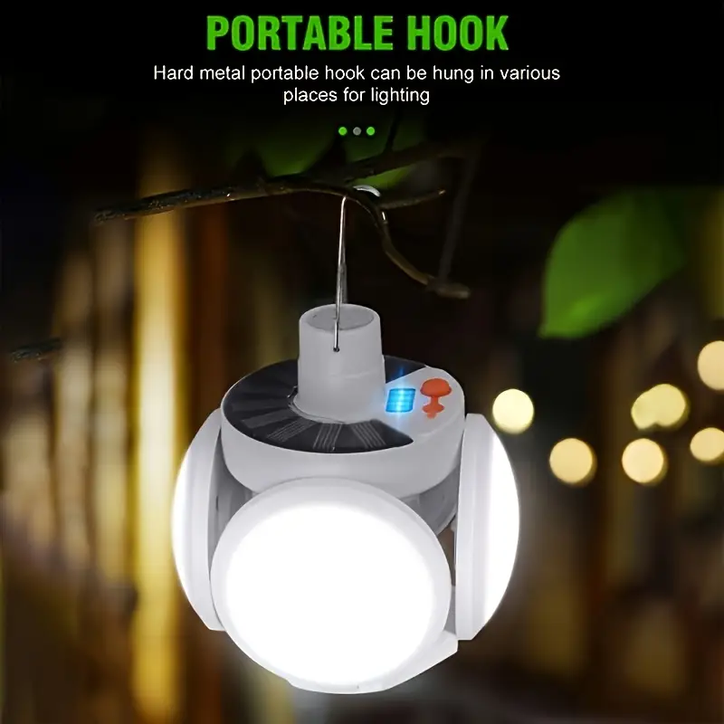 1 luz solar plegable con carga - Power Outage Light reseña y precio