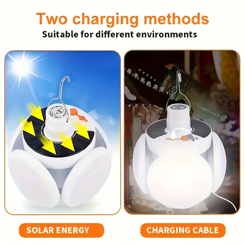 1 luz solar plegable con carga - Power Outage Light reseña y precio