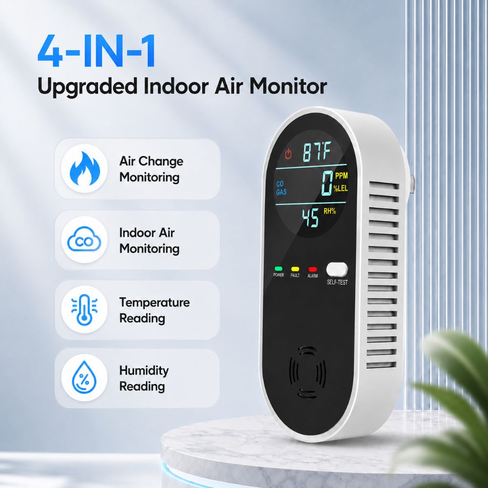 Detector de Gas 4 en 1 con Pan - Co Detector Plug reseña y precio