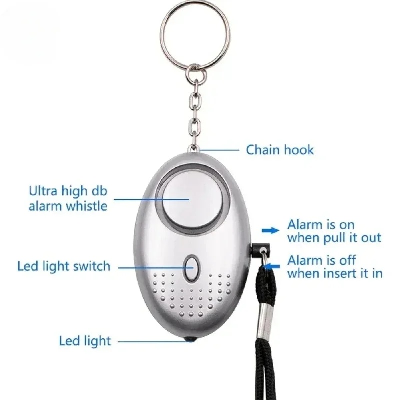 1/2 Piezas Alarma de Defensa P - Personal Alarm Keychain reseña y precio